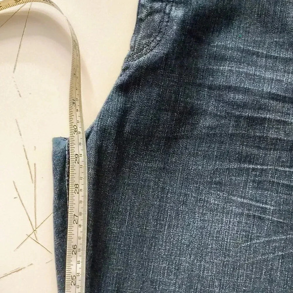 Urban Pipeline Mens MaxFlex Relaxed Straight Distressed Blue Denim Jeans 36x30 - Picture 5 of 6